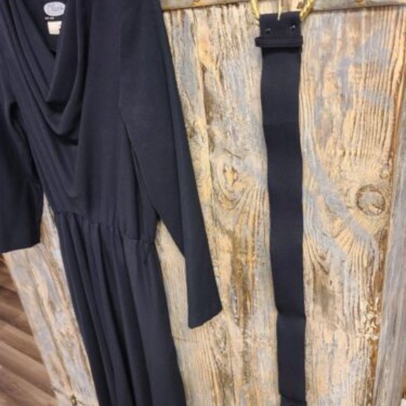 Clues Collection New York Paris Black Formal Evening Gown Dress - Picture 8 of 8